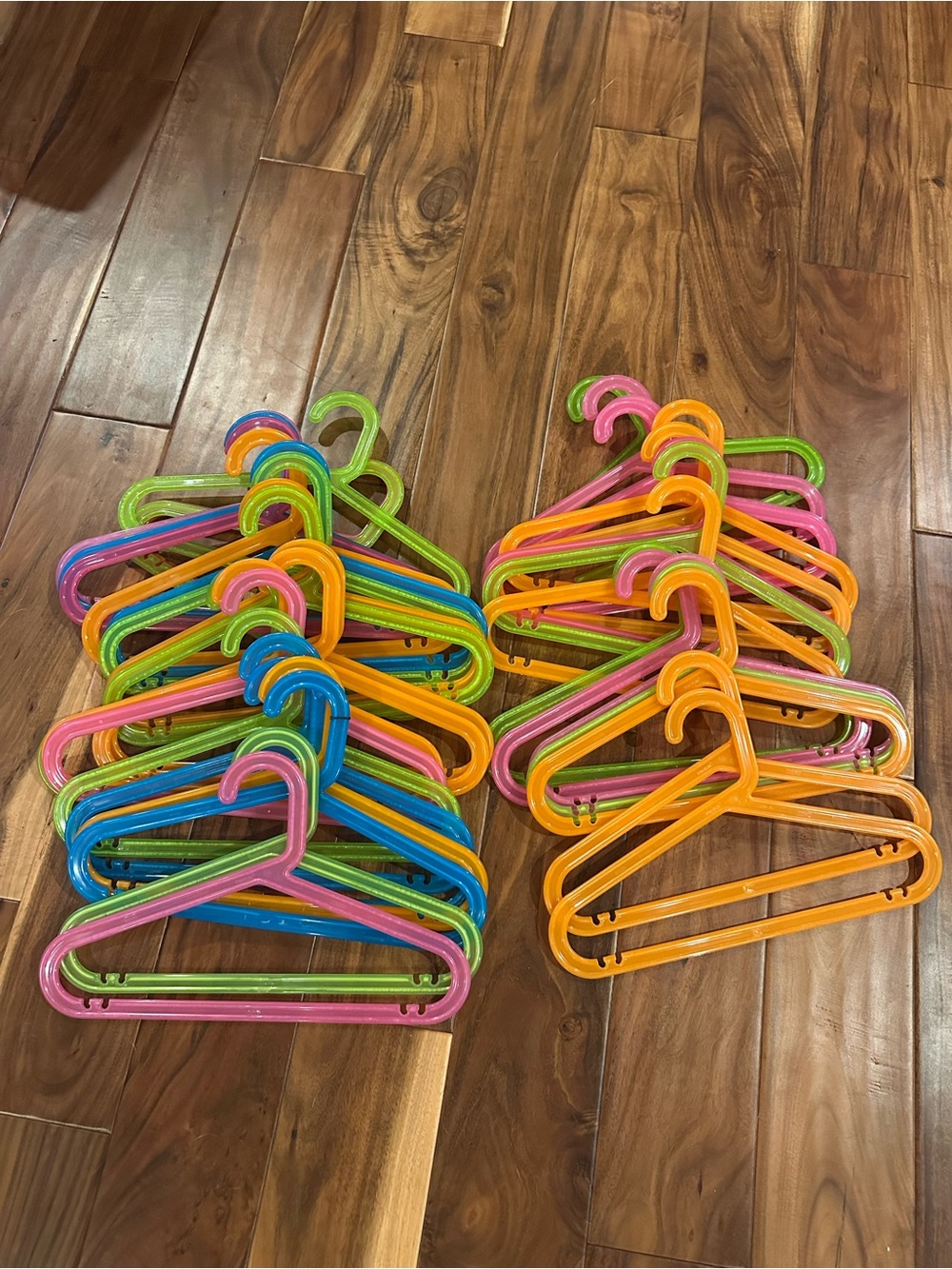 IKEA Bagis set of 40Kids Plastic Hangers in Pink, Blue, Green & Orange